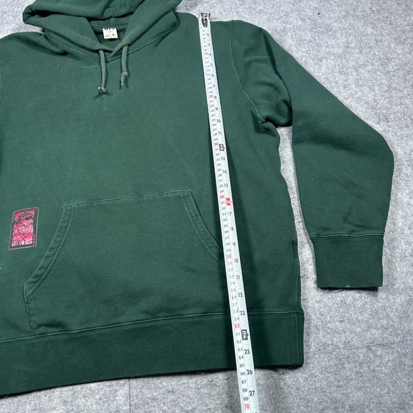 Uniqlo pullover Hoodie Mens Large Green Jean-Michel Basquiat Joker DC Comics - Picture 6 of 15
